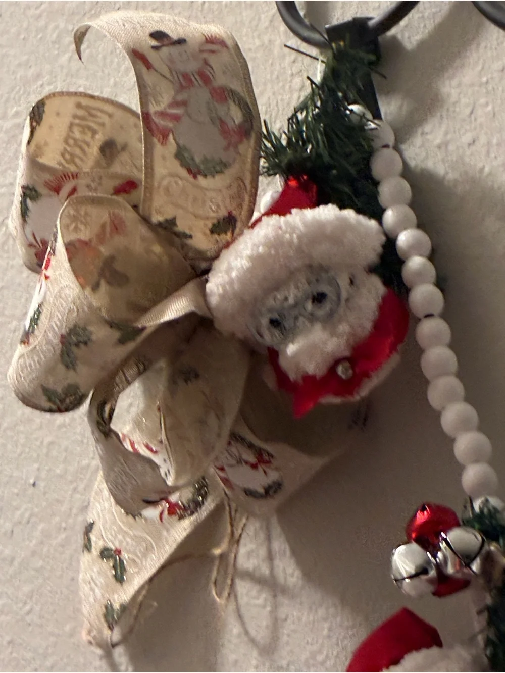 60” Christmas Santa Beaded Garland
